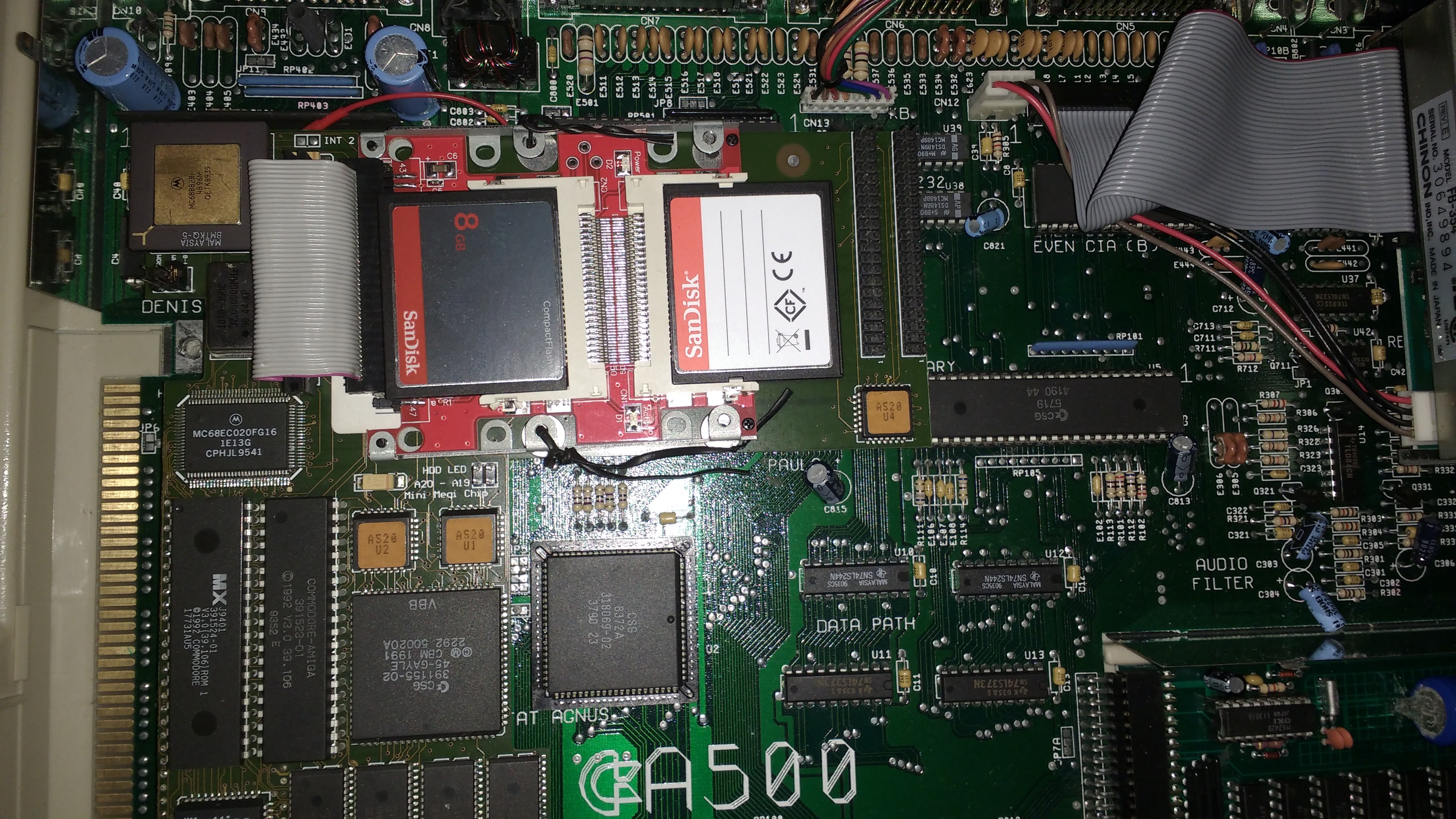 Amiga 500 Viper 520 mit CF